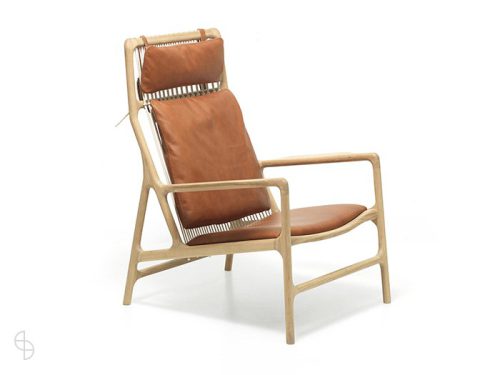 Dedo lounge chair Gazzda houten design stoel