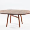 artisan dash uitschuiftafel rond noten hout