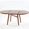 dash elegante uitschuifbare ronde tafel notenhout of eiken spinde next zwolle