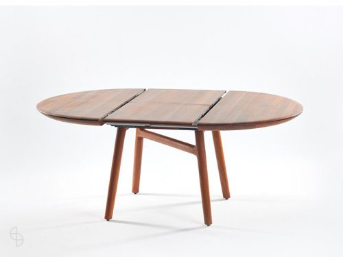 dash elegante uitschuifbare ronde tafel notenhout of eiken spinde next zwolle