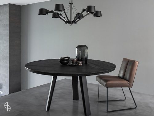 Qliv side to side ronde eetkamertafel