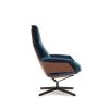 Daron fauteuil leer verlours bw Bielefelder Werkstatten