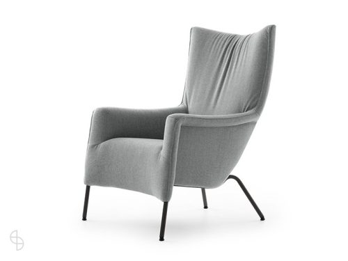 Pode fauteuil transit two in stof zijkant