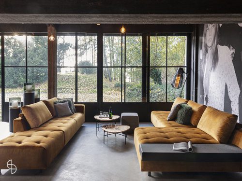 Passe Partout Lazaro bank velours geel goud