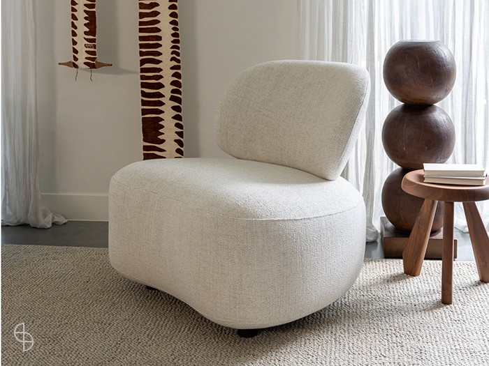 Caaro eyye fauteuil lichte stof