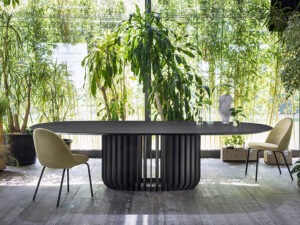 miniforms juice eetkamertafel zwart ovaal